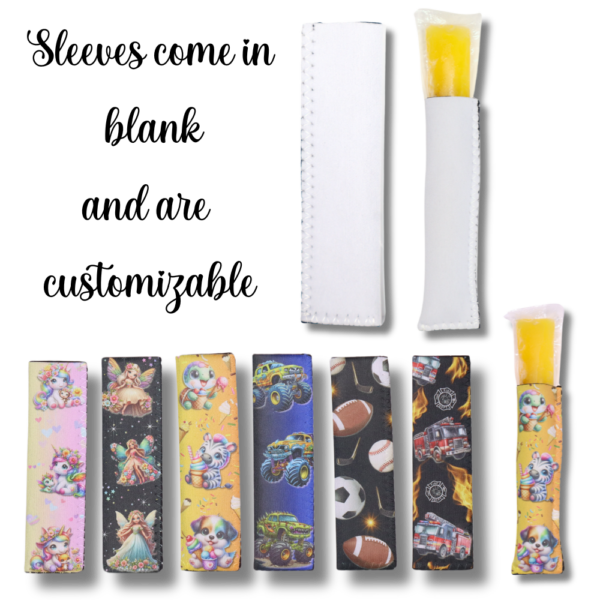 Reusable Decorative Neoprene Treat Sleeves - Blank/Customizable