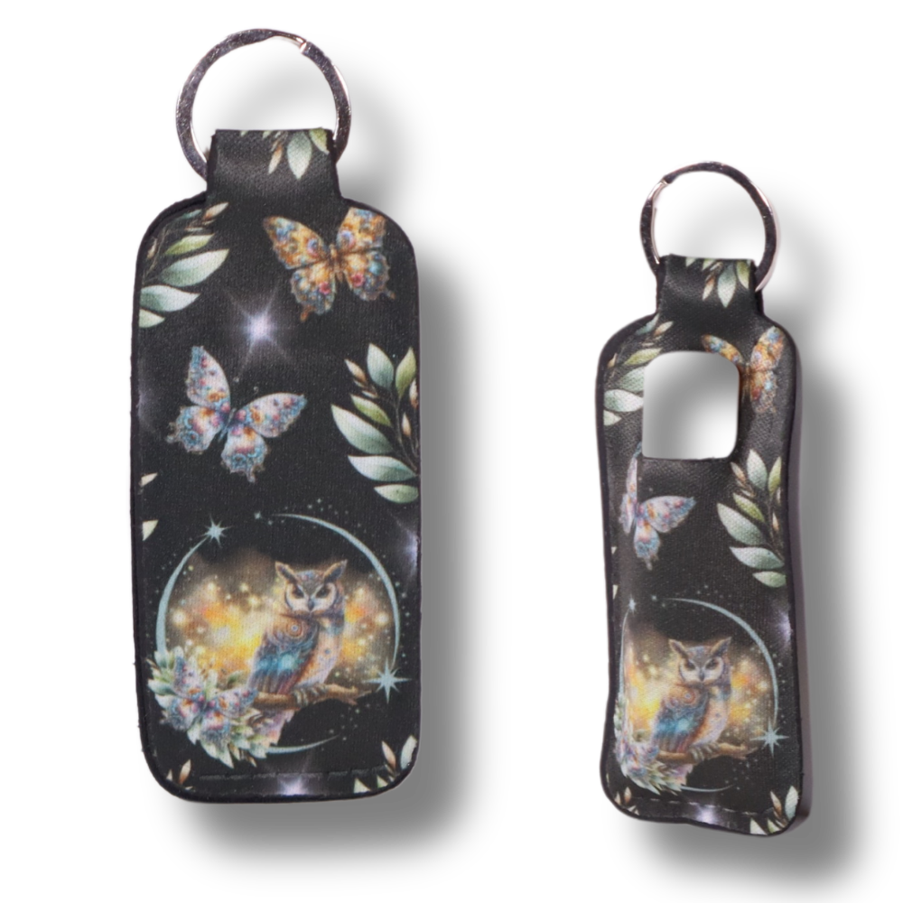 Lip Balm Holder - Mystical Owl & Butterflies