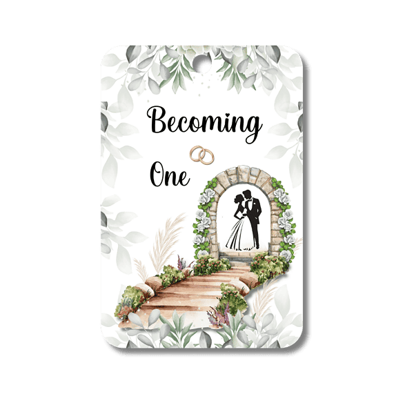 Money Card - Becoming One | Flowers & Arch